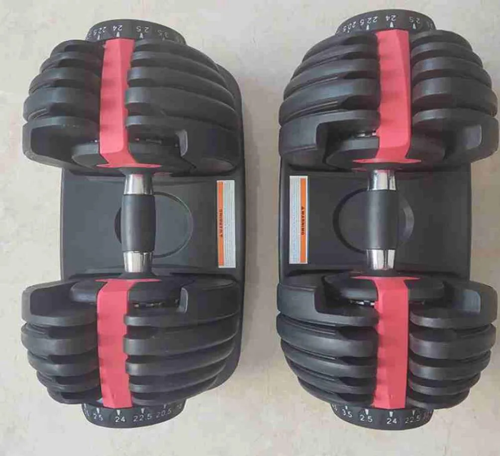 Adjustable Dumbbell 2524kg Fitness Workouts Dumbbells Weights Build