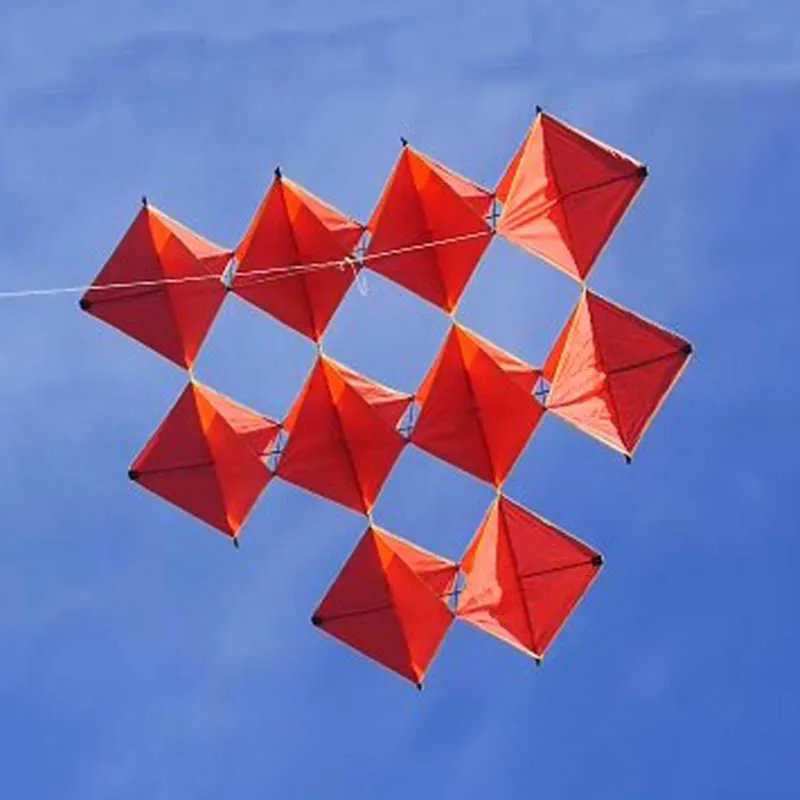 Professional 160cm Power Single Ten Kite / Red Diamonds Kites للأطفال البالغين مع أدوات الطيران Beach Kite Flying 0110