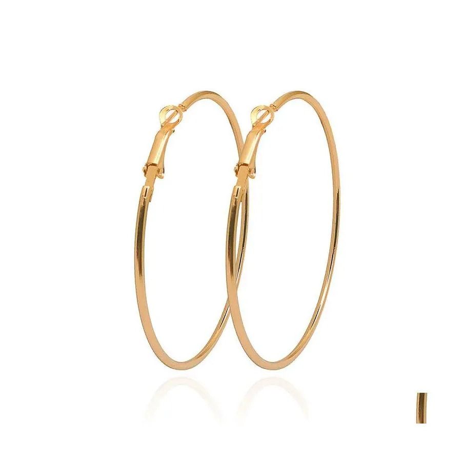 Hoop Huggie Big Circle Hie In Europe And The United States Exaggerated Geometry Earrings 2197 Q2 Drop Delivery Jewelry Otqwd