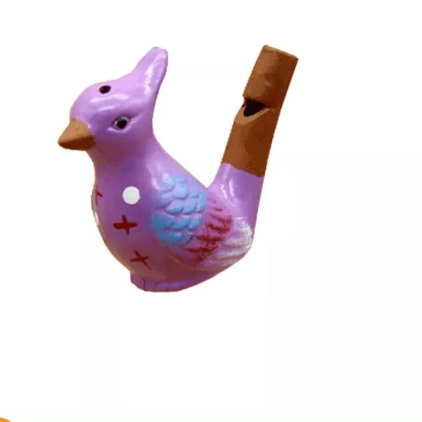 Wholesale Dropship New Arrival Water Bird Whistle Clay Bird Ceramic Glazed Bird Whistle-peacock Birds 0110