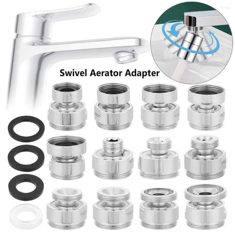 Badrumsvaskkranar Beslag Connect Garden Slang 360 graders justerbar kran ARATOR CONNECTOR SWIVEL ADAPTER FAUCET