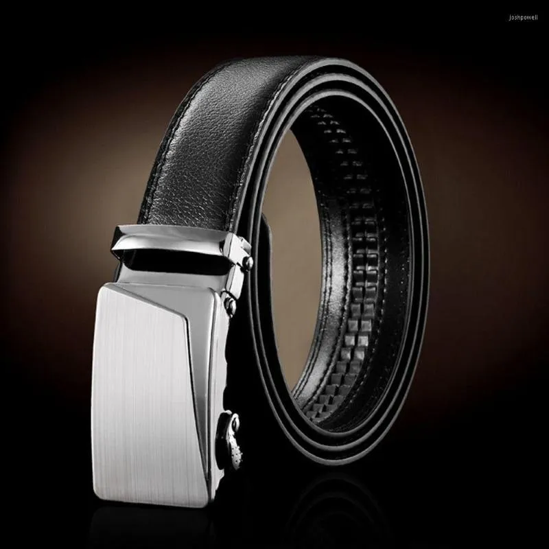 Belts Fashion Casual Vintage Luxury Famous Designer Pants Bands Automatic Buckle Waistband Leather Belt Ratchet