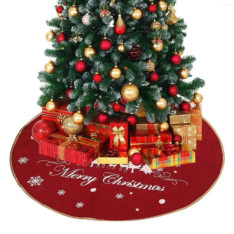 Decorazioni natalizie Ornamento per gonna albero stampato Diametro 98 cm Decorazione inferiore Tessuto non tessuto