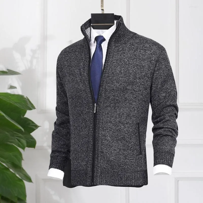 Men's Jackets Men Coat Long Sleeve Super Soft Streetwear Knitting Cardigan Outerwear Jacket For Travel