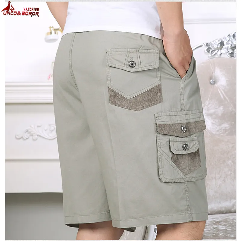 Shorts maschile cargo uomo estate di moda militare tattico tattico homme casual multipoch maschio pantaloni larghi 230110