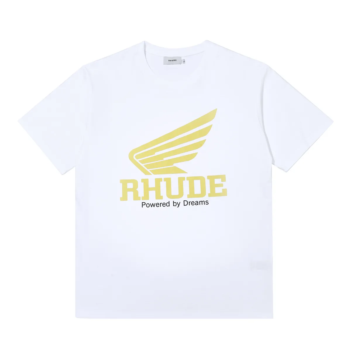 Rhude Shirt Мужские футболки Женские дизайнерские футболки Rhude Модная мужская футболка с принтом высшего качества Размер США M-XL Rhude Hoodie Street Wear USA 253