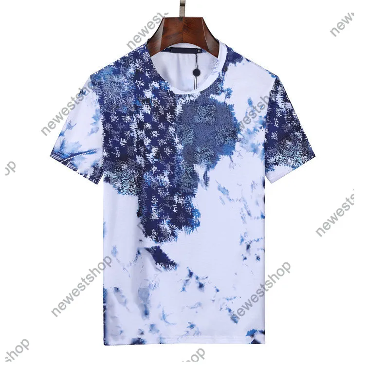 2023 Diseñador para hombre Camisetas Verano Carta clásica Patchwork Letras de color Imprimir camiseta Streetwear Algodón Mujeres Lujos Graffiti Camisetas Ropa