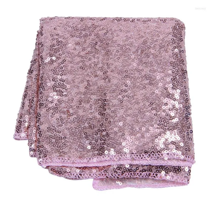 Tovaglia NHBR Tovaglia rettangolare con paillettes Runner per banchetti Ricevimento di nozze Decorazioni per feste Oro rosa