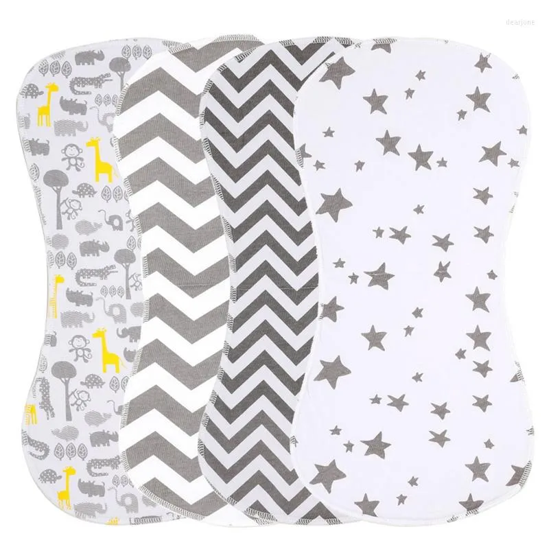 Accessoires pour cheveux 1PCS Baby Burp Bibs Infant Cloths Cotton Three Layers Curved Absarbent Soft