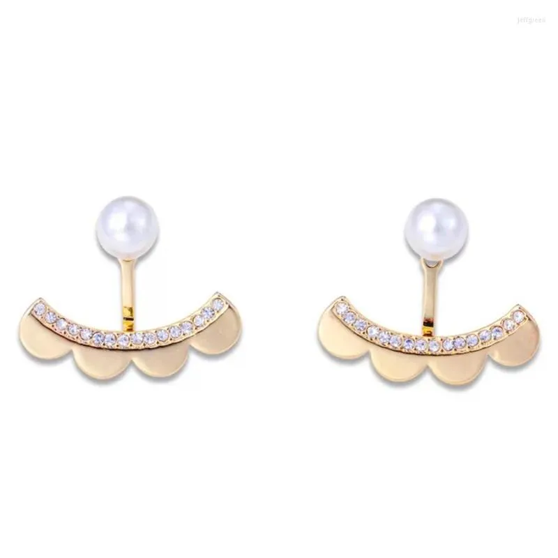 Dangle Earrings 2023 Designer Jewelry Fashion Round Freshwater Pearl Gold Color Tassel For Women