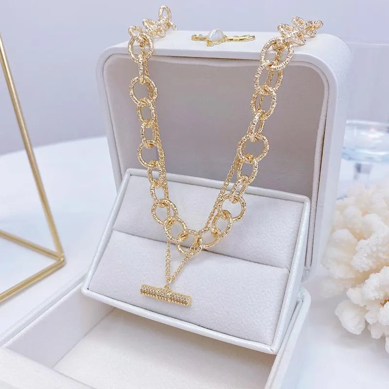 Ketten Halskette Für Frauen 2023 Mode Exquisite Luxus Halsketten Schlüsselbein Seil Romantische Flash Zubehör Täglichen Schmuck Anhänger