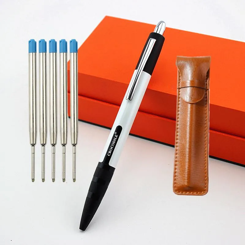 Ballpoint Pens 1 Pc Arrival Metal Pen Office Commercial High Quality Ball Luxury Automatic Signature For School
