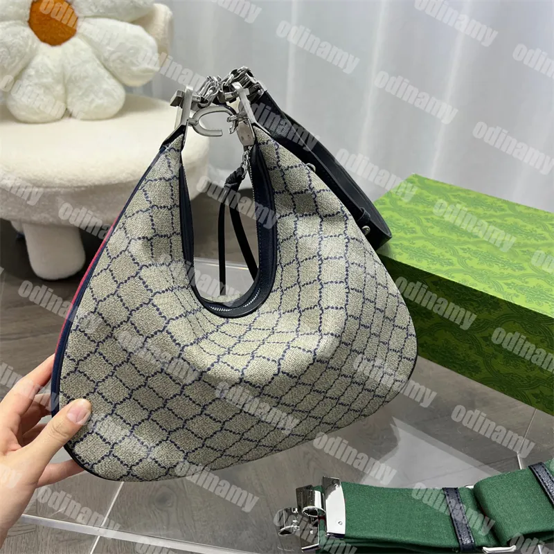 Designer Umhängetasche Damen Hobo Bag Attache Retro Plaid Stickerei Luxus Handtasche Geldbörse Umhängetaschen