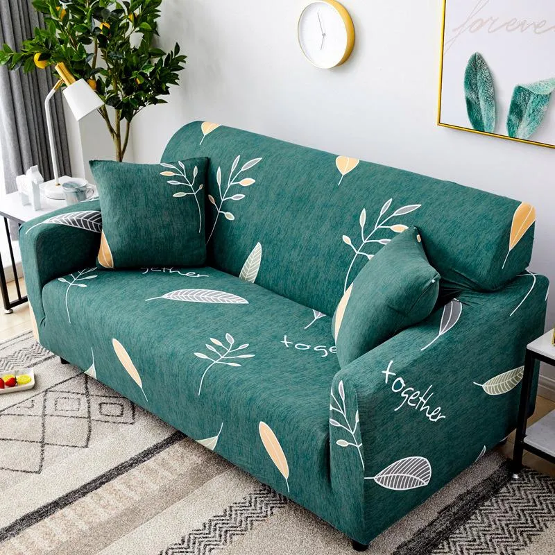 Housses de chaise Housse de canapé moderne en polyester, grande housse de canapé colorée élastique pour salon, ensemble de housses d'angle de canapé sectionnel en forme de L 1/2/3/4 places