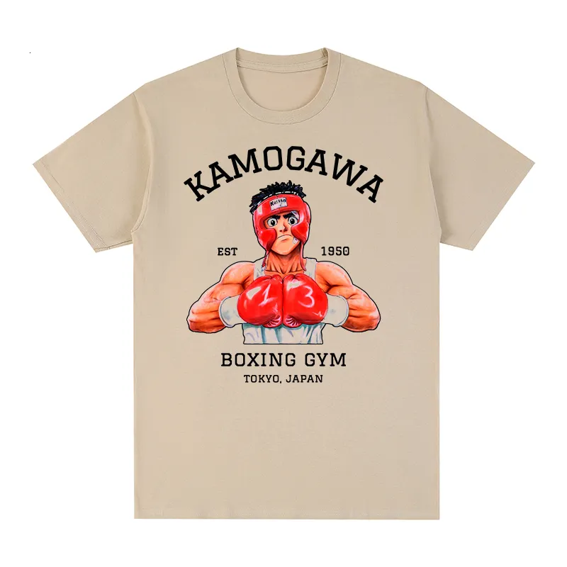 Męskie koszulki kbg hajime no ippo vintage T-shirt bawełna męska T-koszulka Tshirt damskie topy 230111