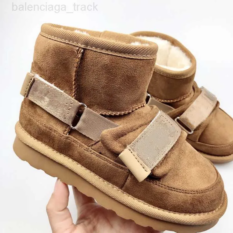 Botas de desenhista clássico Austrália infantil criança mini botas híbridas pele lã forrada camurça veludo ultra tornozelo bota botas de inverno bailey moda