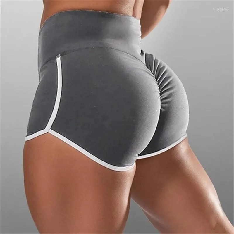 Dames shorts shorts dames sport hoge taille vrouwelijke oefening sexy heupen push up sportkleding snel drogende hardlopen casual