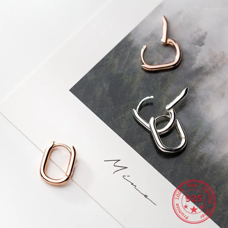 Hoop Earrings Factory Price 925 Sterling Silver Selling Circular Ear Clip Geometric Modeling Temperament Jewelry