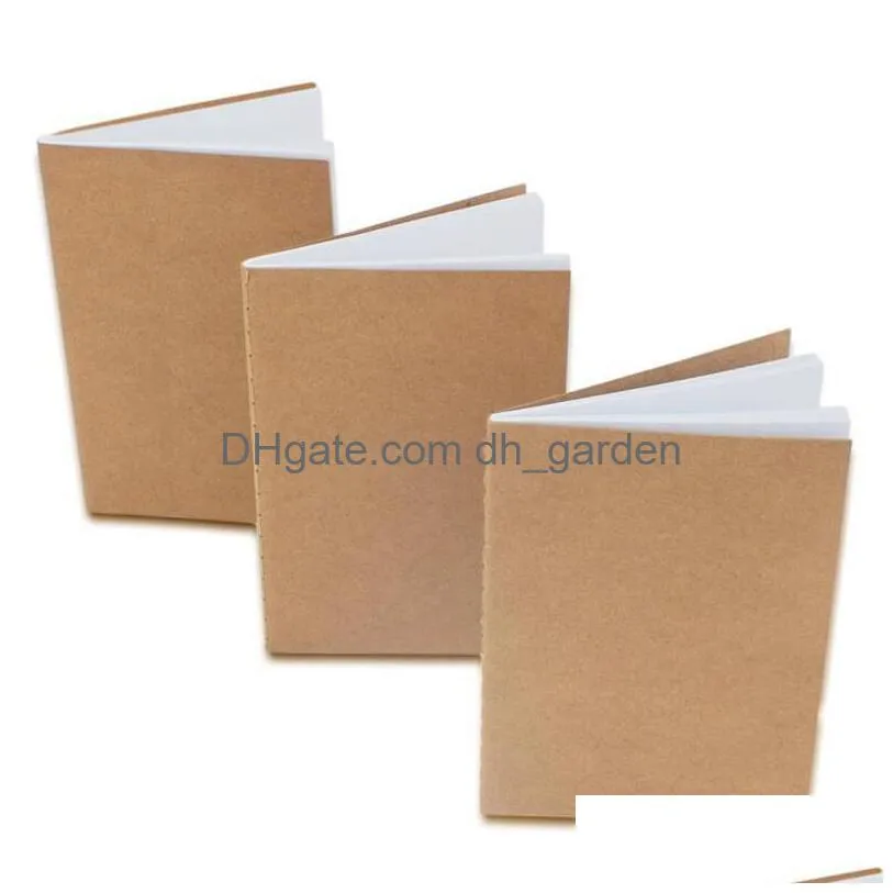 مؤلف من مؤتمر Notepads Kraft Notebook غير مبني على الكتب الفارغة المجلات السفر للطلاب الأطفال الذين يكتبون إسقاط تسليم مكتب Busine Dhgarden DHRG7