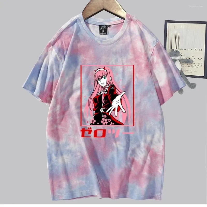 Mens T Shirts Anime Darling In the Franxx Zero Two Unisex Shirt Short Sleeve Casual Tops