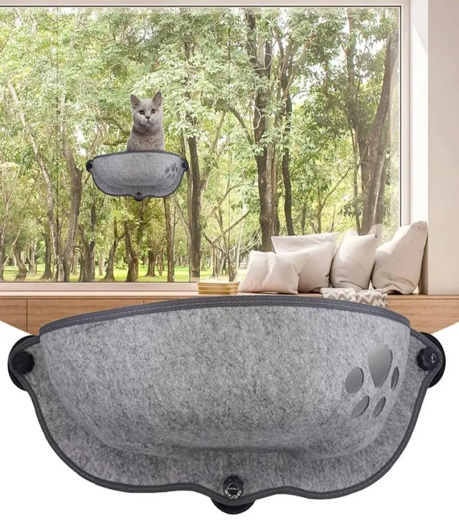 Cat Beds Furniture Window Hammock With Strong Suction Cups Pet Kitty Hanging Sleeping Bed Storage For Warm Ferret Cage Shelf Sea3425614