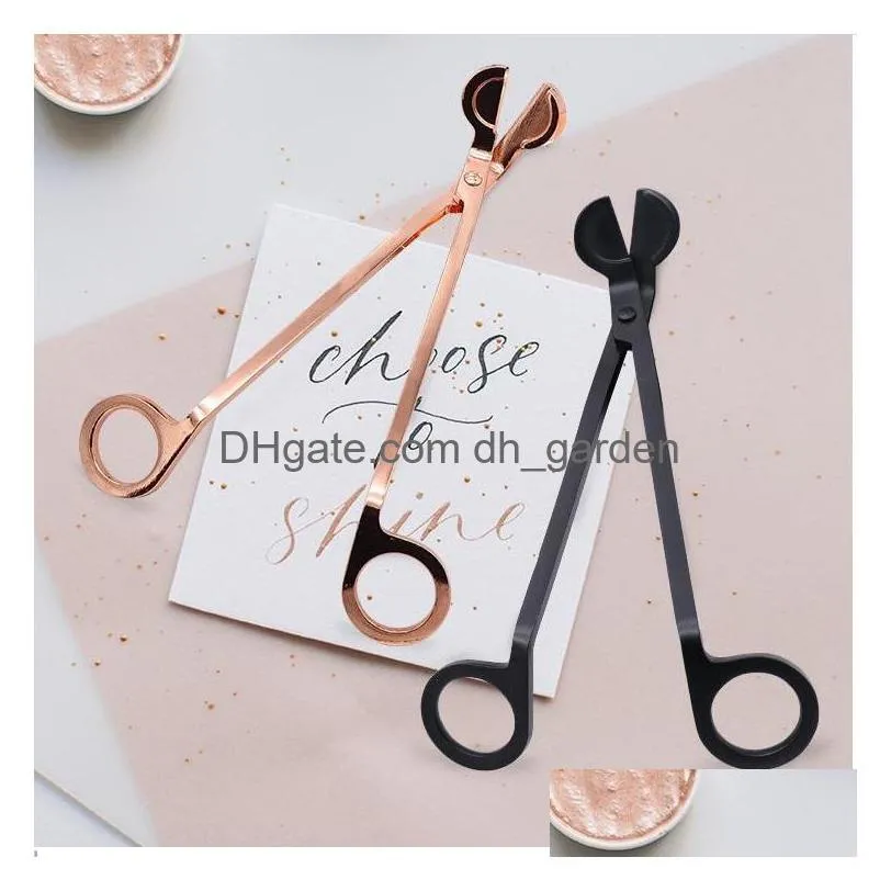 Tijeras Vela de acero inoxidable Wick Trimmer Lámpara de aceite Trim Tea Cutter Snuffer Tool Hook Clipper T2I52934 Drop Delivery Home Dhgarden Dhucy