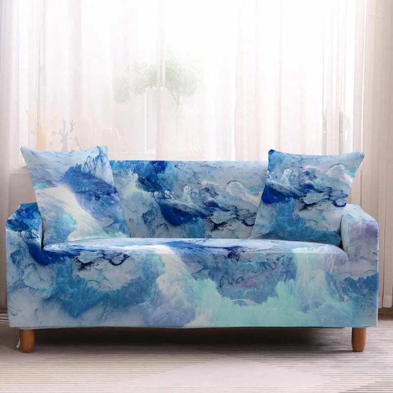 كرسي أغطية أريكة ملونة غطاء الرخام الحديثة البوليستر البوليستر البسيط كامل التفاف غرفة المعيشة منشفة المنزل زخرفة المنزل