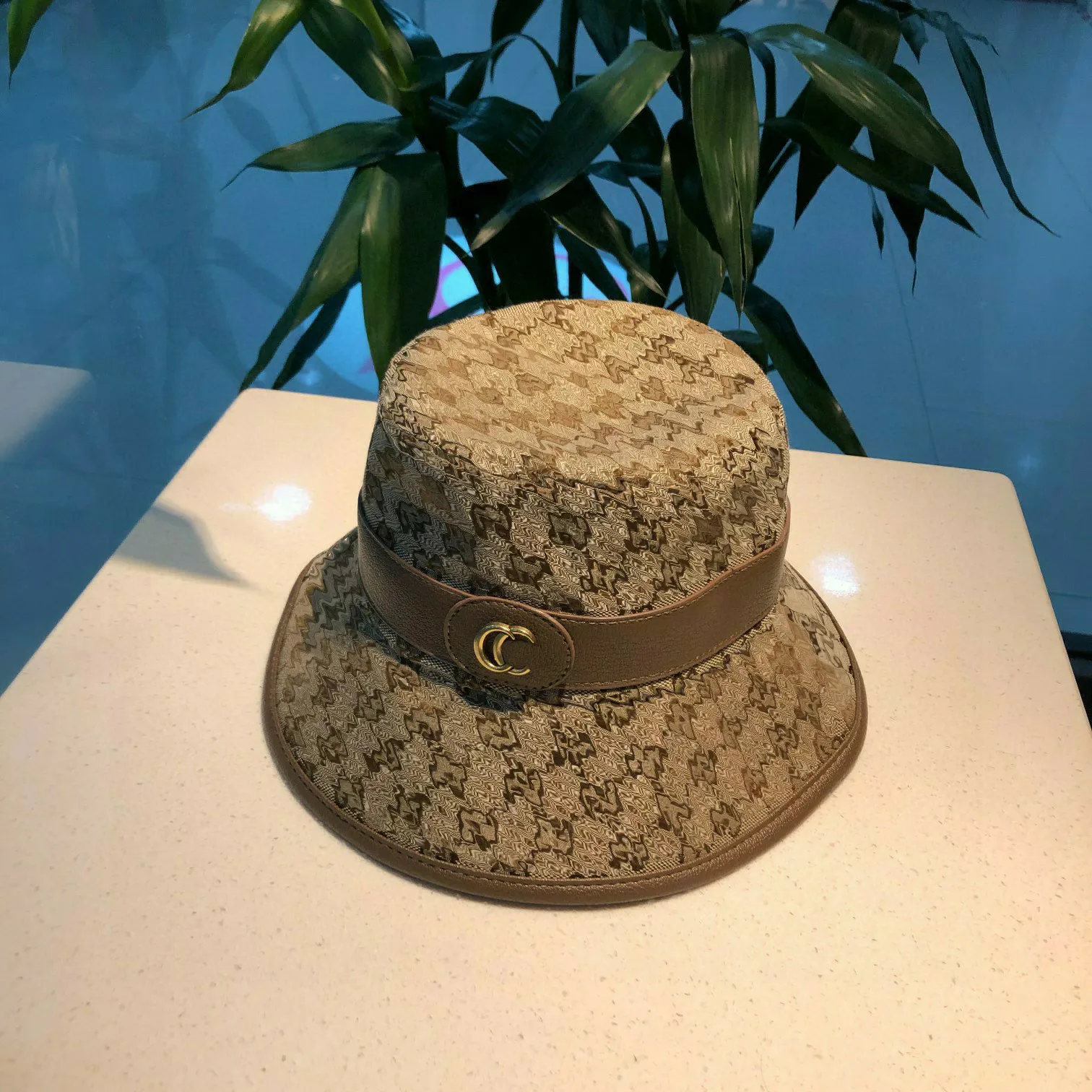 Chapeaux Bob Luxus-Designer Bucket Hat Lettre Deux Tons Metall Rindsleder Bedruckte Nahte Bucket Hat Manner und Frauen Tragbarer Sonnenhut Pure Goodness