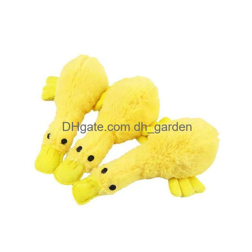 ألعاب الكلب مضغ جديد تصميم صفراء لعبة Duck Speceaky Soft Plush Pet Supplies Sound Dogs Excesssories Puppy Drop Droper