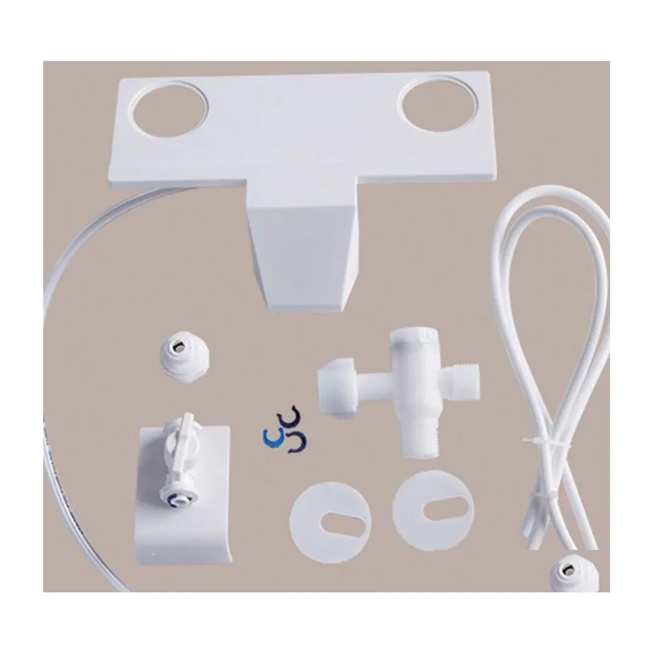 Ensemble d'accessoires de bain Accessoires de bidet Toilettes Spray d'eau douce Nettoyage Lavage Buwasher Kit non électrique Fixation pour salle de bain Blanc D Dhy2T