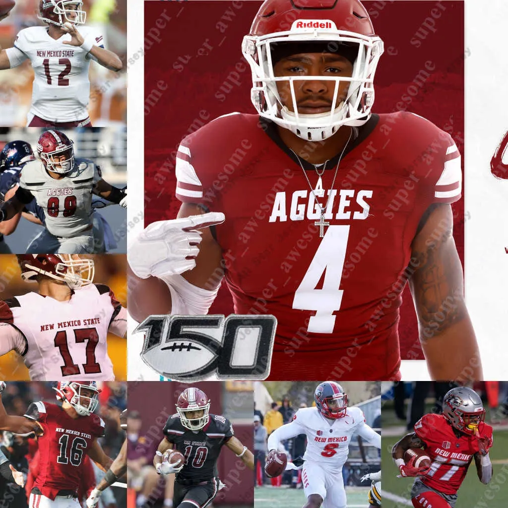 Fotbollströjor Fotbollströjor NCAA New Mexico State Football Jersey Jonah Johnson Juwaun Price O'Maury Samuels Dominic Gicinto Trevor Brohard Jared Wyatt