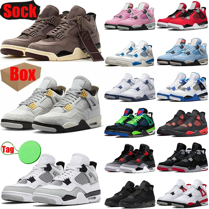 4 basketball shoes for men women high 4s Violet Ore Military Black Cat Red Thunder Oreo Cactus Jack University Blue Infrared Photon Dust sports