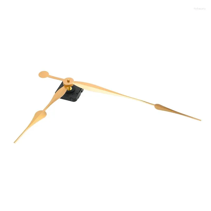 Kits de réparation de montre Mécanisme de mouvement d'horloge à arbre long à couple élevé avec aiguilles en forme de pique de 12 pouces (doré)