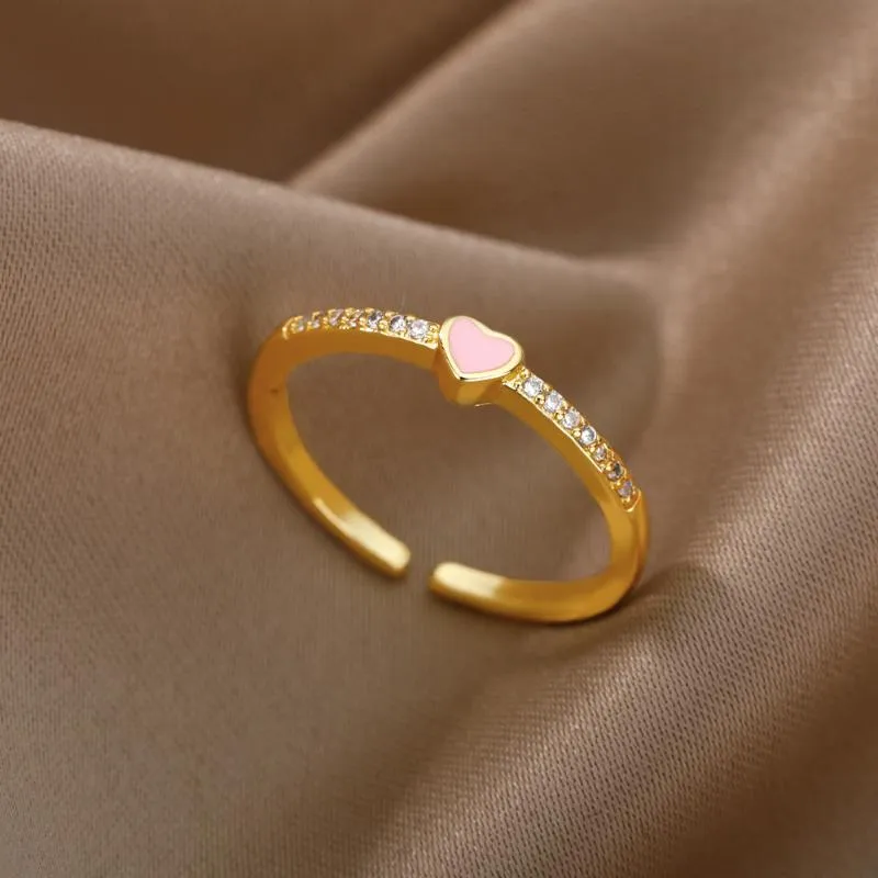 Rings Simple Heart Ring For Women Female Cute Finger Rings Romantic Birthday  Gift For Girlfriend (Color : B2678, Size : 6) : Buy Online at Best Price in  KSA - Souq is now Amazon.sa: Fashion