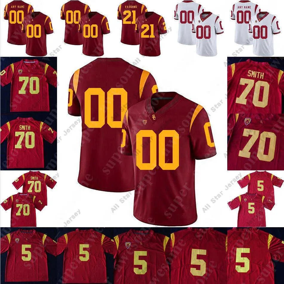 American College Football Wear American College Football Wear USC Trojans Football Jersey Brett Neilon Frank Martin II Tyler Petite Abdul-Malik McClain Vavae Man