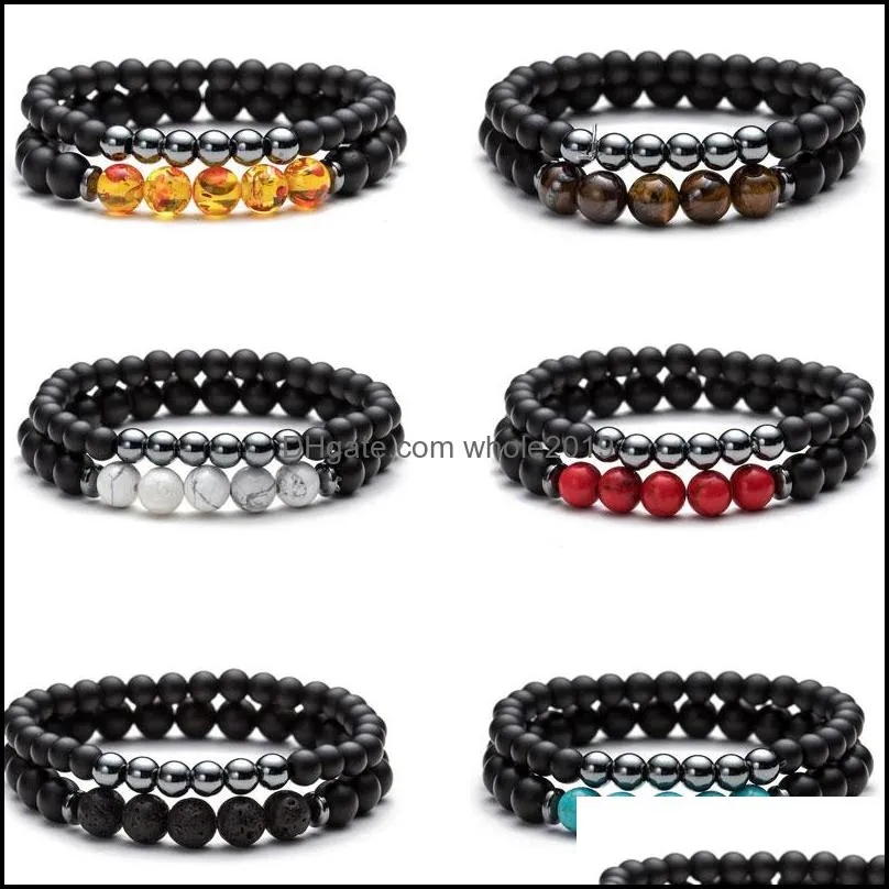 Bracelets de charme pour femmes pour femmes Yoga Sports Party Club de la pierre naturelle