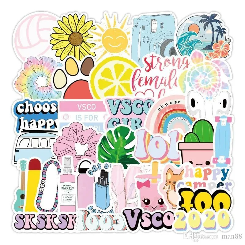 PVC VSCO Stickers Small Plant Vinyl Decals For... From Man88, $4.03 ...