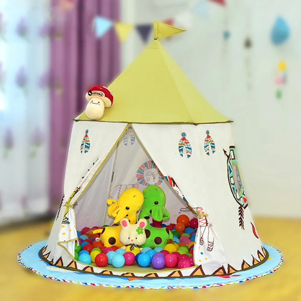 Toy Tents YARD Kid Tipi Tente Maison 123*116 Cm Portable Princesse Château  Présent Pour Enfants Enfants Jouer Jouet Tente Anniversaire Cadeau De Noël  230111 Du 28,61 €