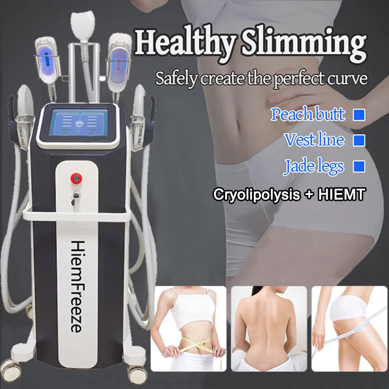 7 Tesla Emslim Slimming Machine Hiemt Fat Borttagning Cryolipolys Cellulite Reduction Shaping Body Weight Loss Muskel Stimulator