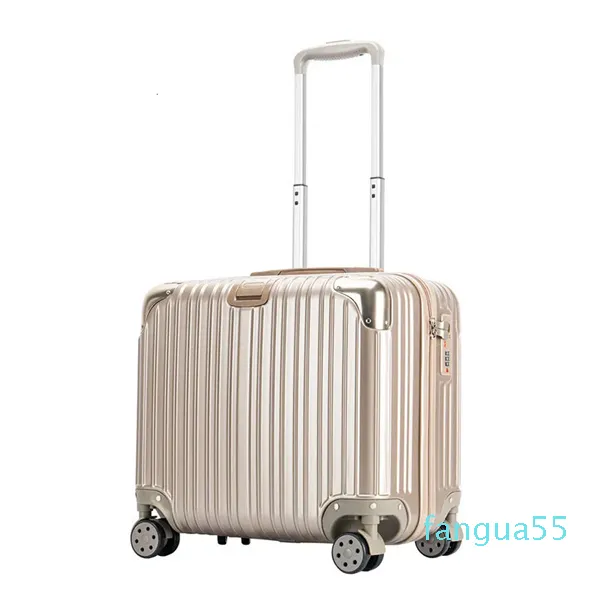 Valises tirer tige 18 pouces fermeture éclair roue universelle femmes valise d'affaires 230109