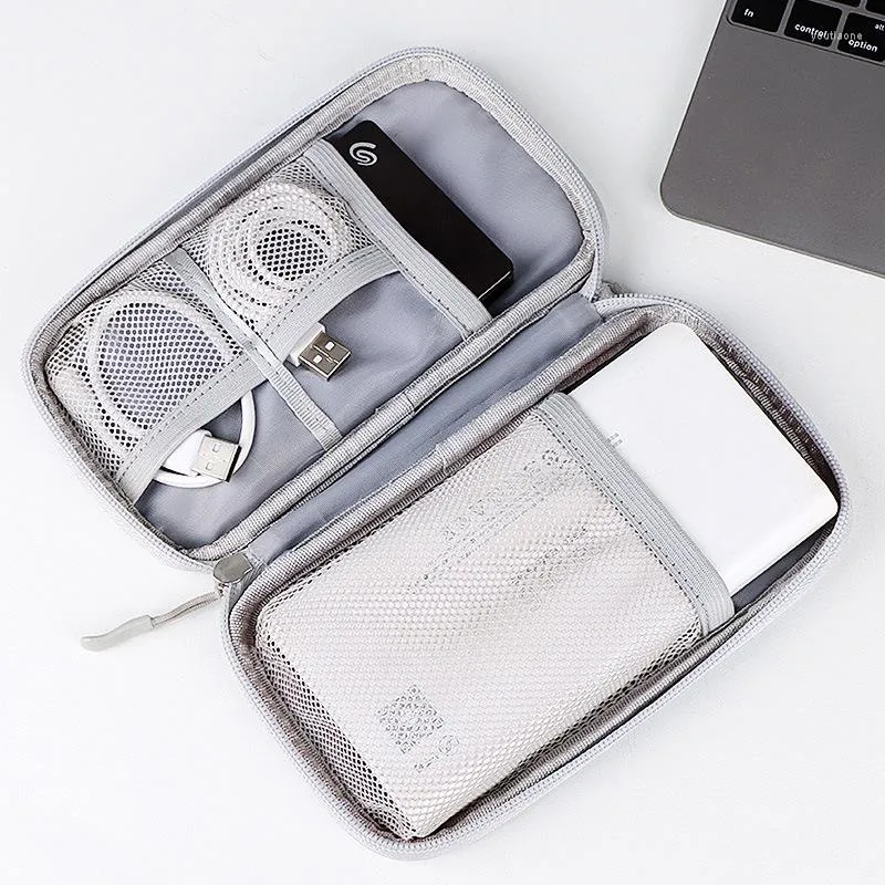 Sacs de rangement câble organisateur sac pour hommes écouteurs fils chargeur Gadget batterie externe pochette Portable USB données numérique voyage Kits étui