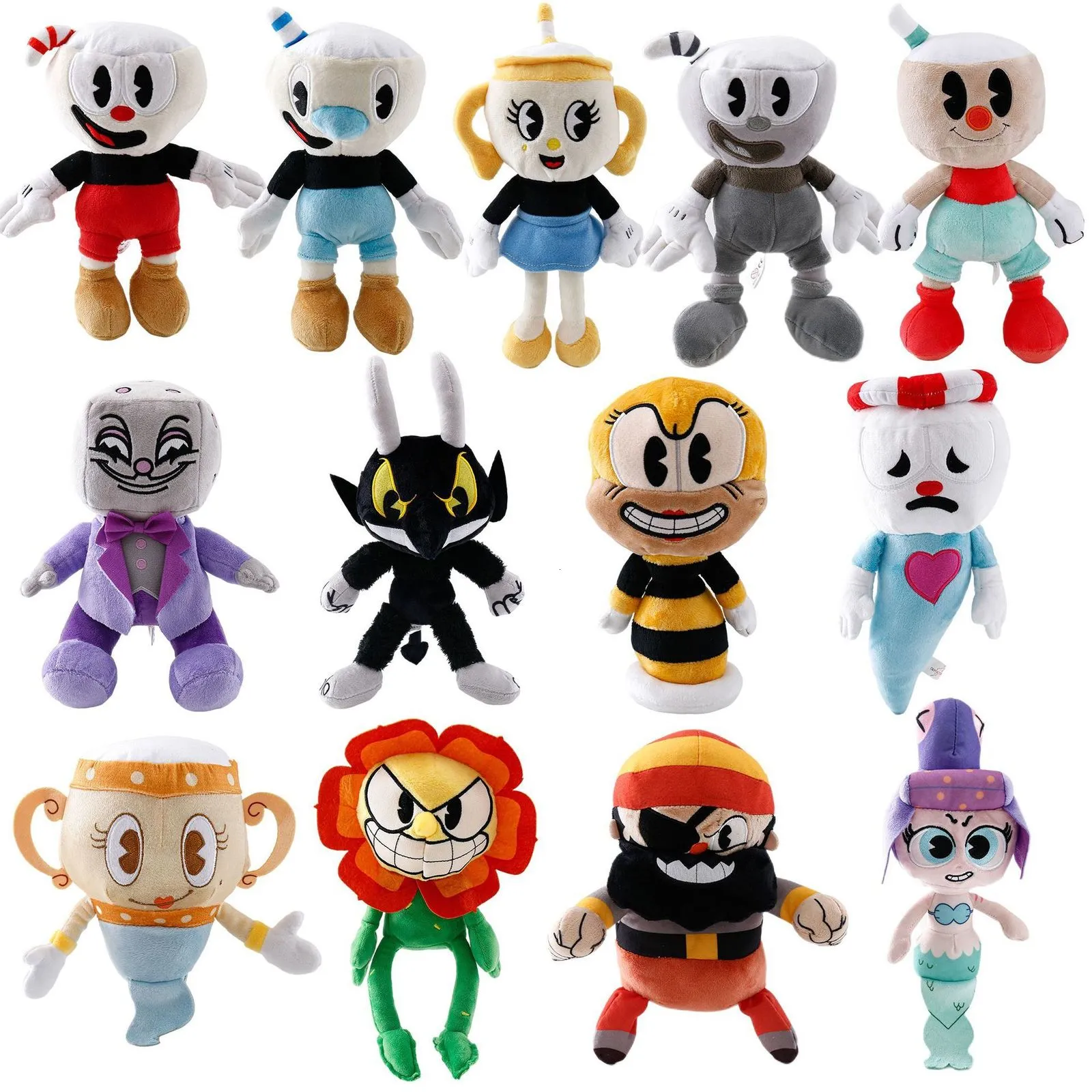 Plush Backpacks Cuphead Mugman Boss King Dice Ms Chalice Cagney