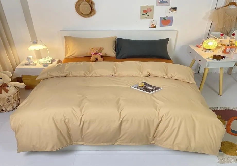 Klassisk ren grädde sängkläder sätter 34st vita täcke omslag och kuddväskor blå driftduvet täcker set säng linne hem textil