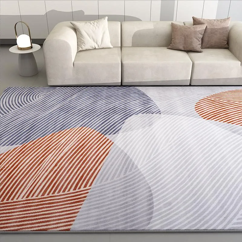 Tapetes moda moda simples estilo nórdico polipropileno piso tira de carpete de tecido toca de estar macio de alta qualidade de luxo de luxo tapete de quarto