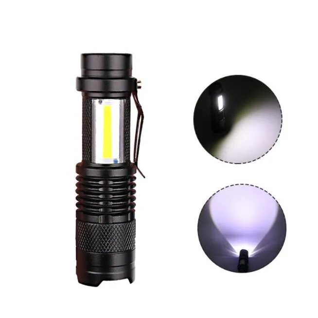 Mini COB -ficklampor Portable Outdoor LED -ficklampa XPE COB Working Light Camping Lanterna Lampa kraftfulla fackla lampor SK68