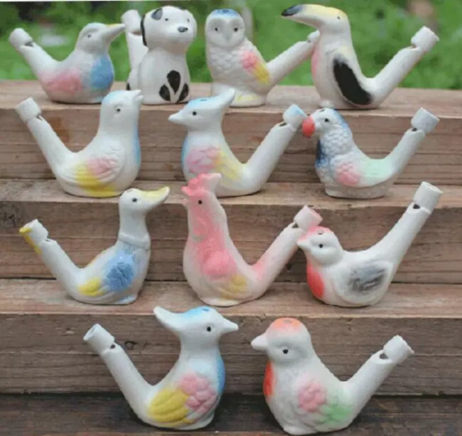 200pcs Wholesale Dropship New Arrival Water Bird Whistle Clay Bird Ceramic Glazed Bird Whistle-peacock Birds 0110