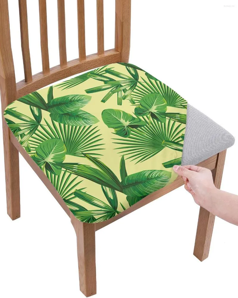 Sandalye kapakları İskandinav rüzgar bitkileri palmiye bırakır koltuk yastık streç yemek kapağı slipcovers ev için el ziyafet oturma odası