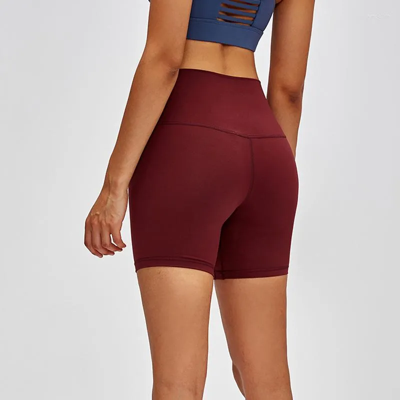 Damen-Shorts für Fitnessstudio, nacktes Gefühl, athletisch, nahtlos, eng, für Damen, Fitness, Laufen, hockensicher, dehnbare Yoga-Trainings-Leggings