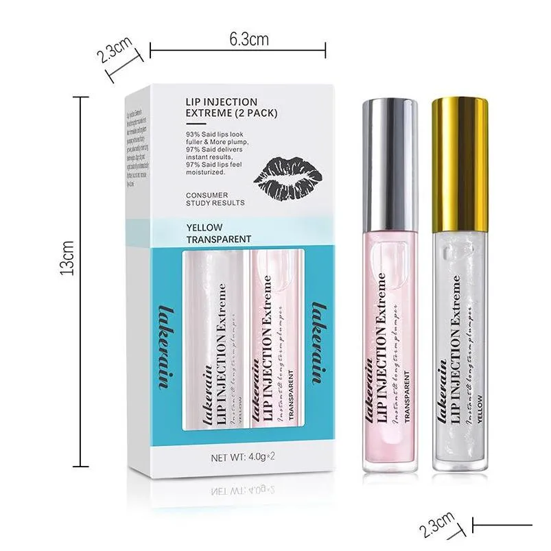 Lip Plumper Effacer Liquide Hydratant Lèvres Transparentes Longue Durée Extrême Prune Brillant À Lèvres Brillant 4G Drop Delivery Santé Beauté Maquillage Dh8Ul