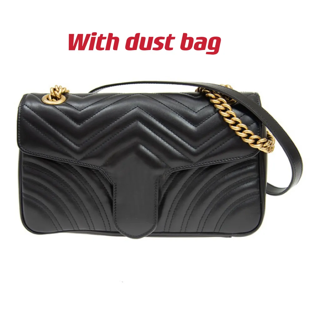Оптовая мода Marmont Fashion подлинная кожаная сумка для плеча сердца в 4 размера с пакетом с пылью